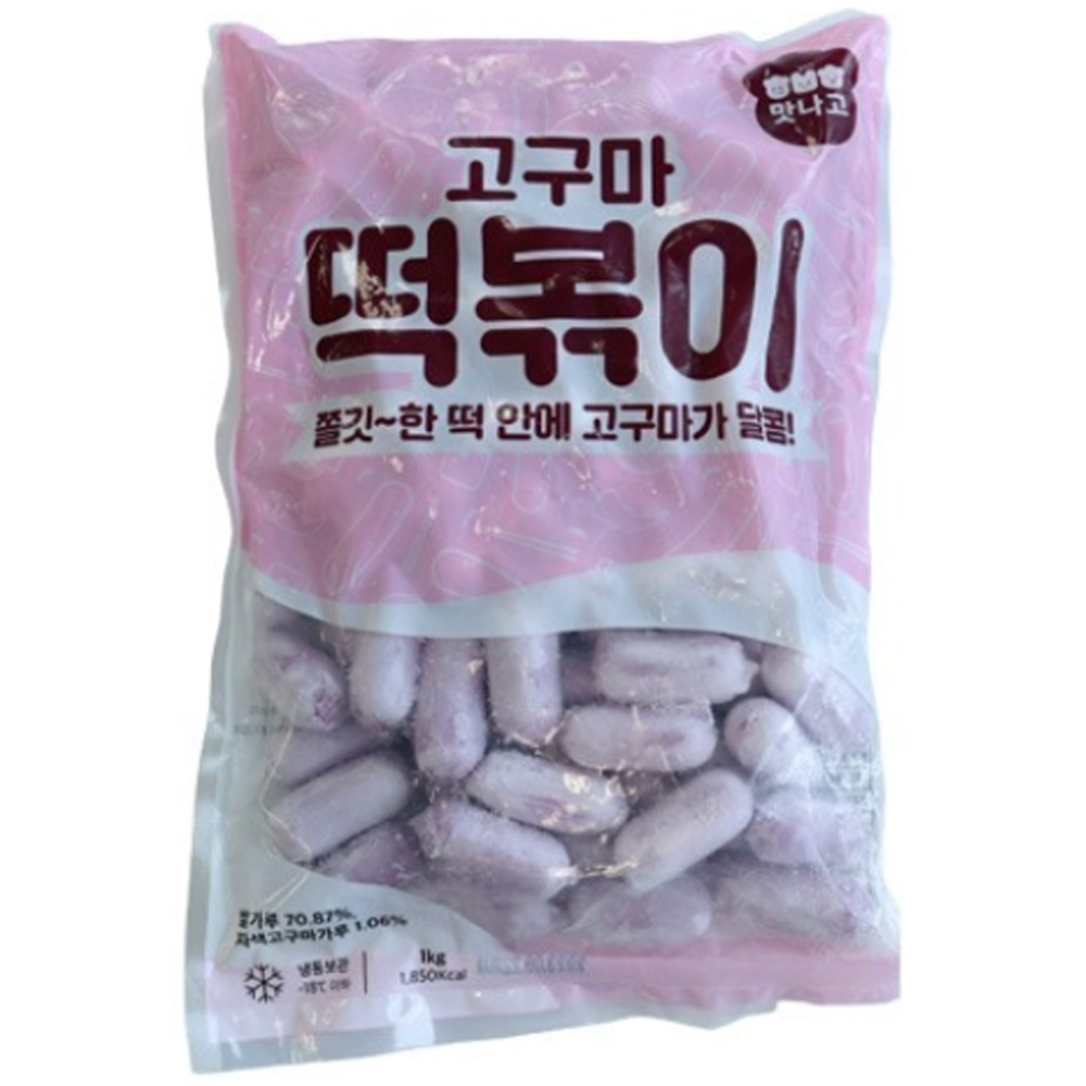 맛나고 우리쌀 고구마떡볶이 1kg 8개입